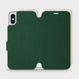 Phone Case Apple iPhone XS - Design Green with Platinum
