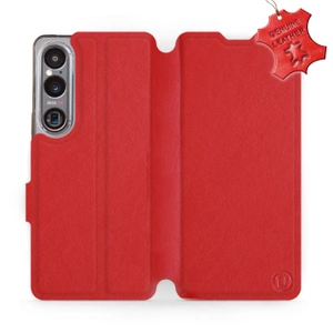 Phone Case Sony Xperia 1 VI - Design Red Leather
