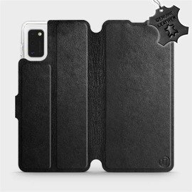 Phone Case Samsung Galaxy A41 - Design Black Leather