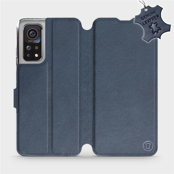 Phone Case Xiaomi Mi 10T - Design Blue Leather