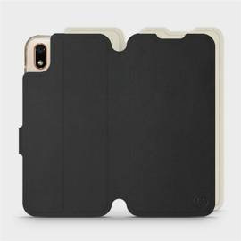 Phone Case Huawei Y5 2019 - Design Black with Platinum