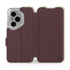 Phone Case Huawei Honor 400 Pro - Design Burgundy with Platinum