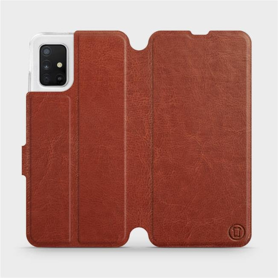 Phone Case Samsung Galaxy A51 - Design Brown&Gray