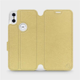 Phone Case Motorola One - Design Gold&Gray