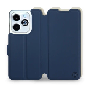 Phone Case Infinix HOT 40i - Design Navy with Platinum