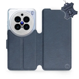 Phone Case Vivo X200 Pro 5G - Design Blue Leather