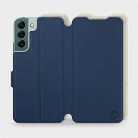 Phone Case Samsung Galaxy S22 Plus - Design Navy with Platinum