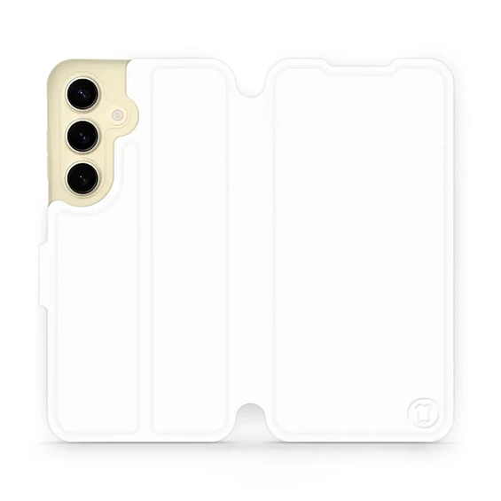 Phone Case Samsung Galaxy S24 - Design White&Orange