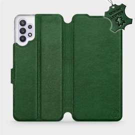 Phone Case Samsung Galaxy A32 5G - Design Green Leather