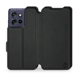 Etui Soft Touch do Motorola Edge 50 Neo - wzór Satynowa czerń