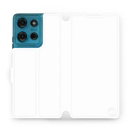 Phone Case Motorola Moto G75 5G - Design White&Orange