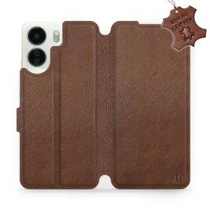 Phone Case Xiaomi Redmi 13C - Design Brown Leather