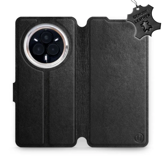 Phone Case Realme 14 Pro 5G - Design Black Leather