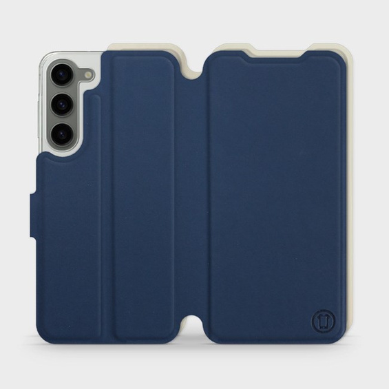 Phone Case Samsung Galaxy S23 Plus - Design Navy with Platinum