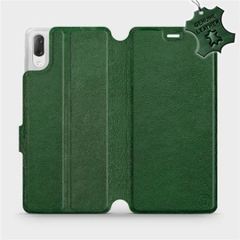 Phone Case Sony Xperia L3 - Design Green Leather