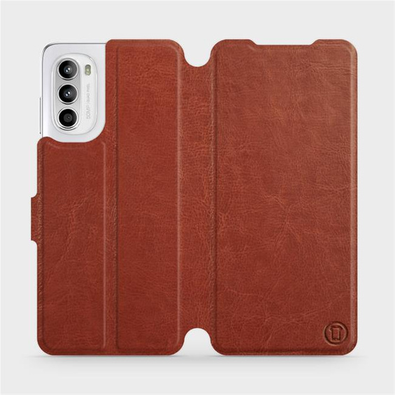Etui do Motorola Moto G52 - wzór Brown&Gray