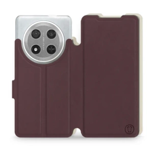 Hülle für Huawei Honor Magic7 Lite 5G - Farbe Burgund mit Platin