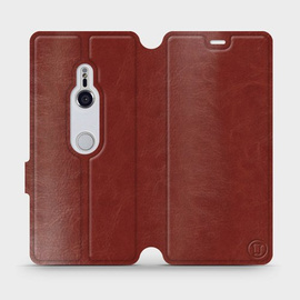 Phone Case Sony Xperia XZ3 - Design Brown&Orange