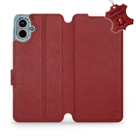 Hülle für Samsung Galaxy A07 - Farbe Dark Red Leather