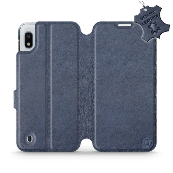 Phone Case Samsung Galaxy A10 - Design Blue Leather