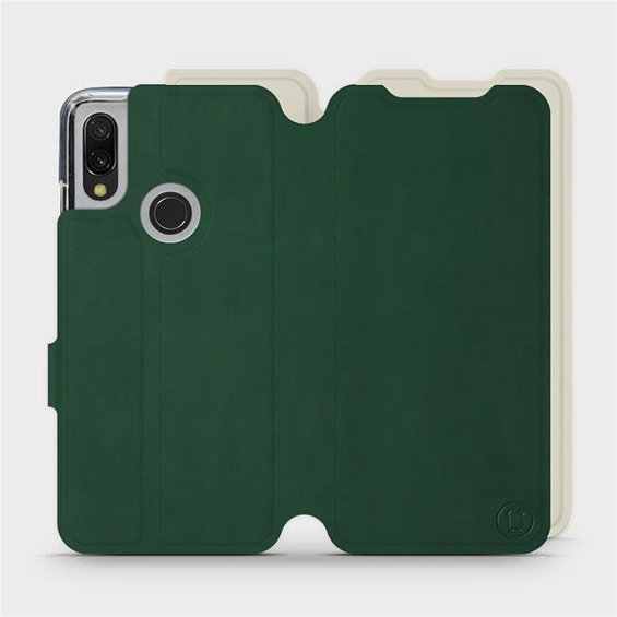 Phone Case Xiaomi Redmi 7 - Design Green with Platinum