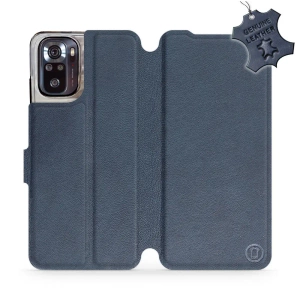 Phone Case Xiaomi POCO M5s - Design Blue Leather