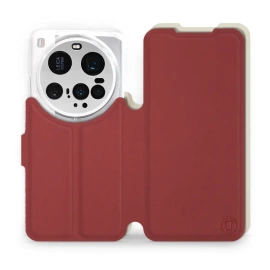Phone Case Xiaomi 15 Ultra - Design Dark Red with Platinum