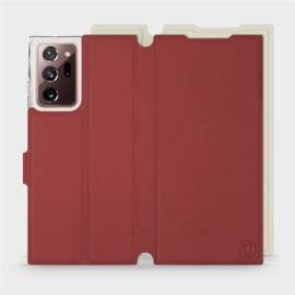 Phone Case Samsung Galaxy Note 20 Ultra - Design Dark Red with Platinum