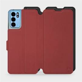 Phone Case OPPO Reno 6 5G - Design Dark Red with Black