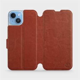 Hülle für Apple iPhone 14 - Farbe Brown&Orange