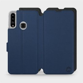 Phone Case Samsung Galaxy A20S - Design Navy with Black
