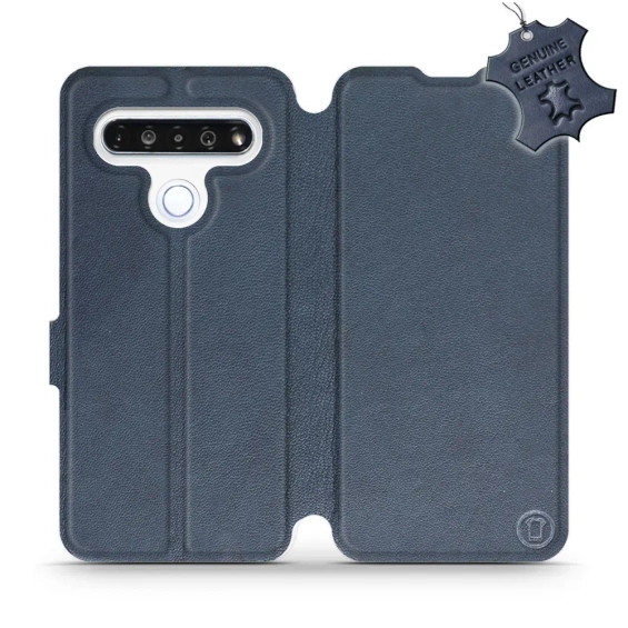 Phone Case LG K61 - Design Blue Leather