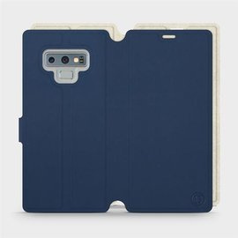 Phone Case Samsung Galaxy Note 9 - Design Navy with Platinum