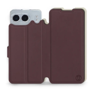Etui Soft Touch do OnePlus Nord 4 5G - wzór Matowy burgund z platyną
