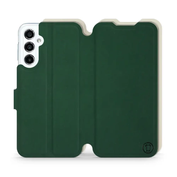 Etui Soft Touch do Samsung Galaxy M34 5G - wzór Miejska zieleń z platyną