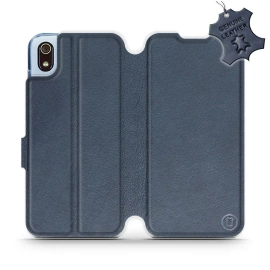 Phone Case Xiaomi Redmi 7A - Design Blue Leather