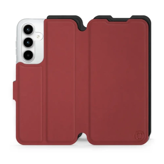 Phone Case Samsung Galaxy A35 5G - Design Dark Red with Black