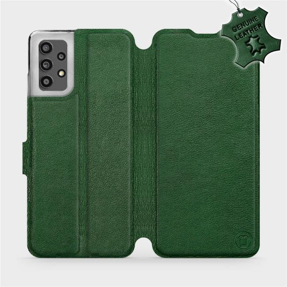 Phone Case Samsung Galaxy A32 4G - Design Green Leather