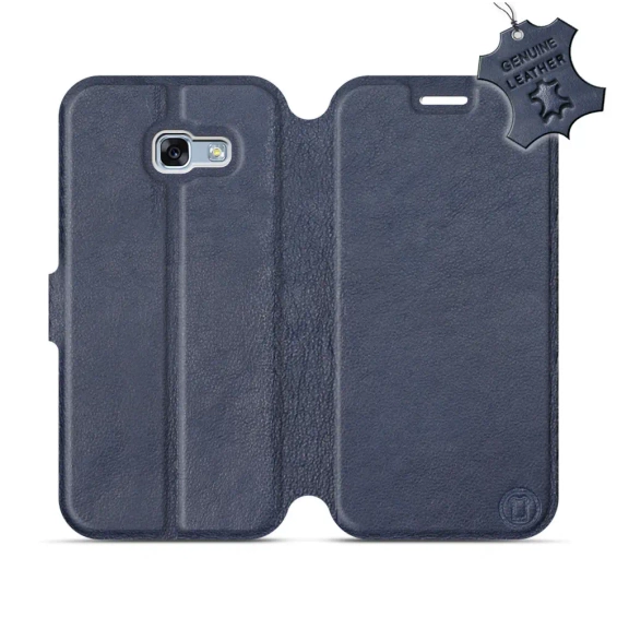 Phone Case Samsung Galaxy A5 2017 - Design Blue Leather