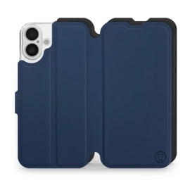 Phone Case Apple iPhone 16 Plus - Design Navy with Black