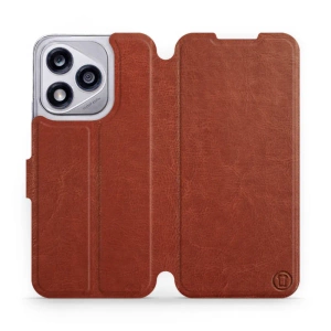 Etui do Huawei Honor 400 Lite - wzór Brown&Orange