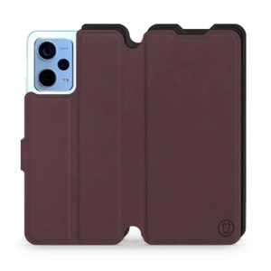 Phone Case Xiaomi Redmi Note 12 5G - Design Burgundy with Black
