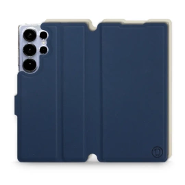 Phone Case Samsung Galaxy S25 Ultra - Design Navy with Platinum