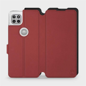 Phone Case Motorola Moto G 5G - Design Dark Red with Black