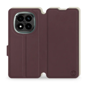 Phone Case Xiaomi Redmi Note 14 Pro Plus 5G - Design Burgundy with Platinum