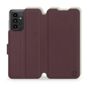 Phone Case Samsung Galaxy A13 5G - Design Burgundy with Platinum