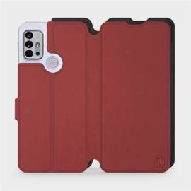 Phone Case Motorola Moto G10 - Design Dark Red with Black