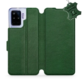 Phone Case OPPO Reno 5 Lite - Design Green Leather