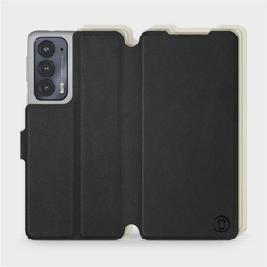 Phone Case Motorola Edge 20 - Design Black with Platinum