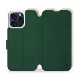 Phone Case Apple iPhone 15 Pro Max - Design Green with Platinum